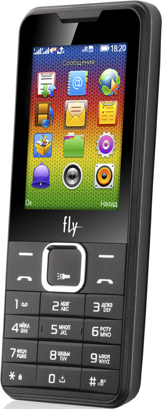 фото Мобильный телефон Fly FF243, черный Fly mobile