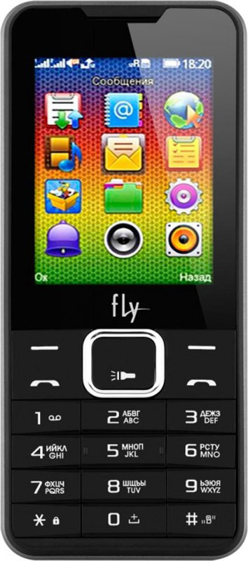 фото Мобильный телефон Fly FF243, черный Fly mobile