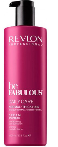 Revlon Professional Be Fabulous C.R.E.A.M. Shampoo For Normal Thick Hair Очищающий шампунь для нормальных/густых волос, 1000 мл