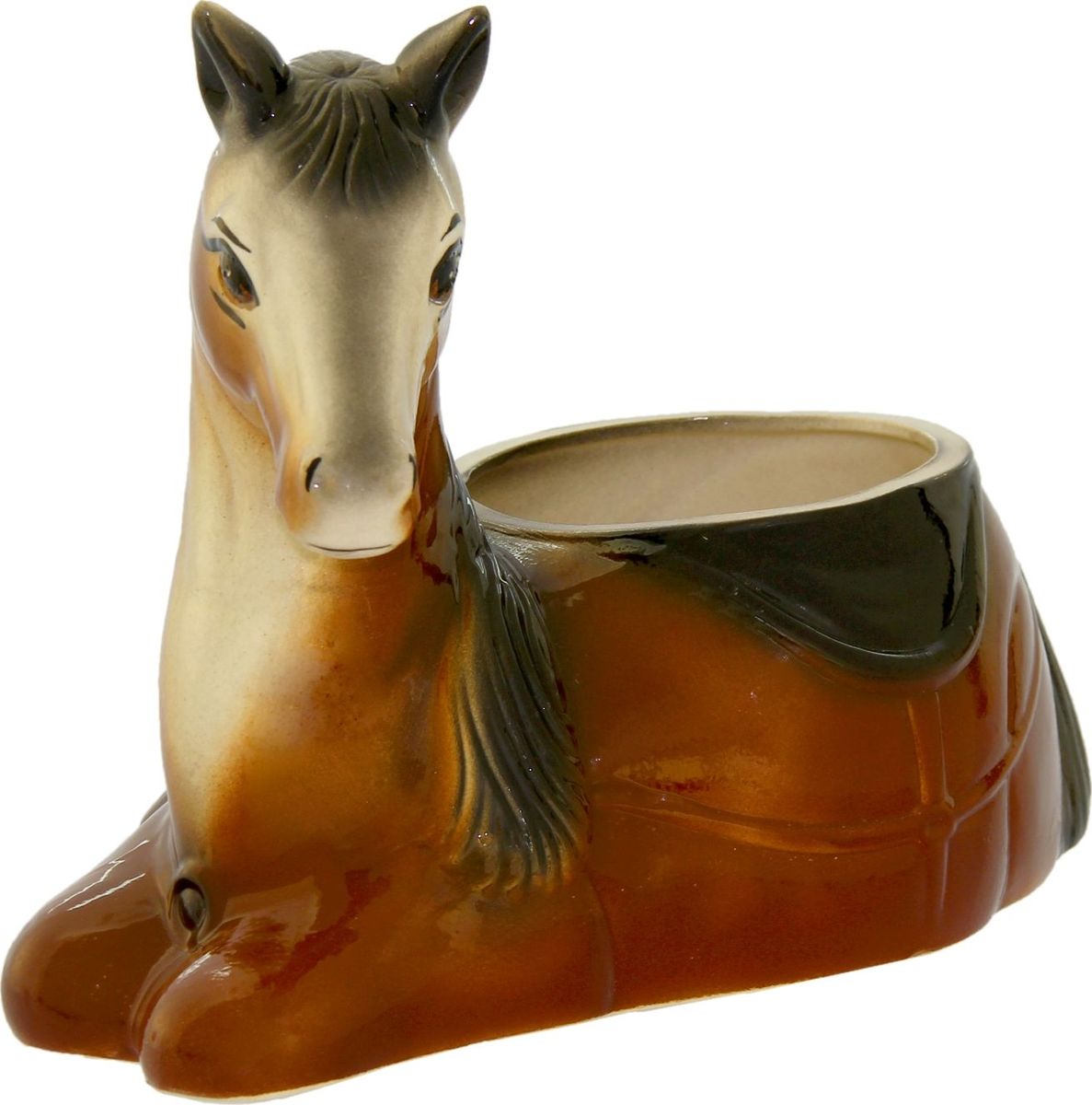 фото Кашпо Керамика ручной работы "Лошадь", 1,5 л
