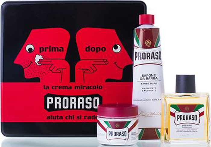 Proraso Набор для бритья "Primadopo": крем до бритья, 100 мл, крем для бритья, 150 мл, лосьон после бритья, 100 мл