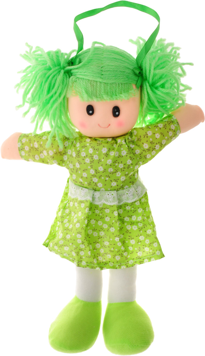 Sima-land Мягкая кукла в платье с кружевом цвет зеленый - купить в интернет...