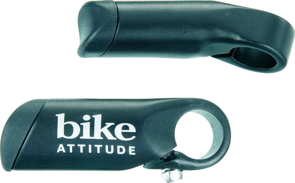 Рога на руль Bike Attitude "BE301", длина 8 см, цвет: черный, 2 шт