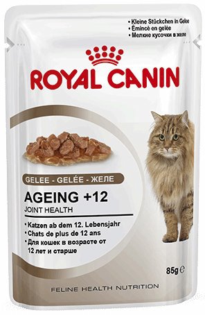 фото Консервы Royal Canin "Ageing +12", для кошек старше 12 лет, мелкие кусочки в желе, 85 г