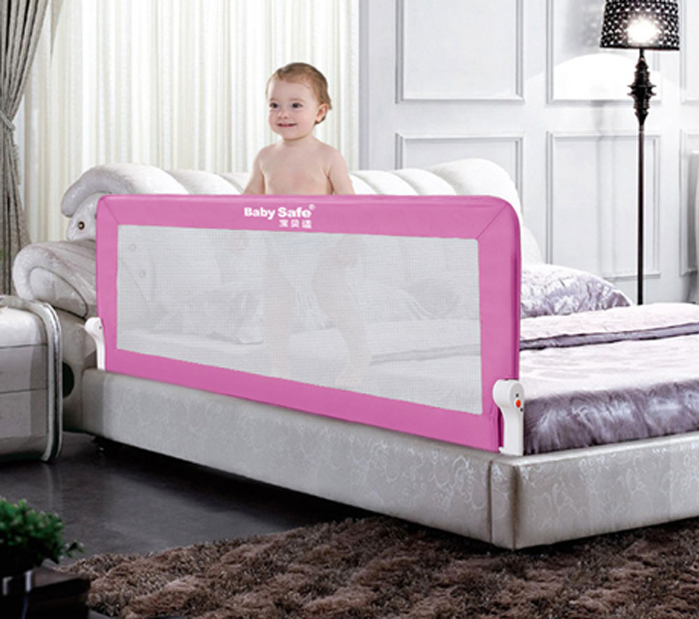 фото Baby Safe Барьер защитный для кроватки цвет пурпурный 150 х 42 см