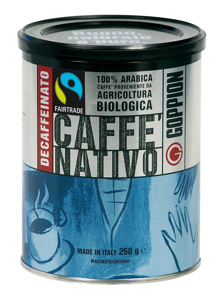 Кофе ГОППИОН Каффе Нативо Декаф / Caffe Nativo Decaffeinato, молотый ...