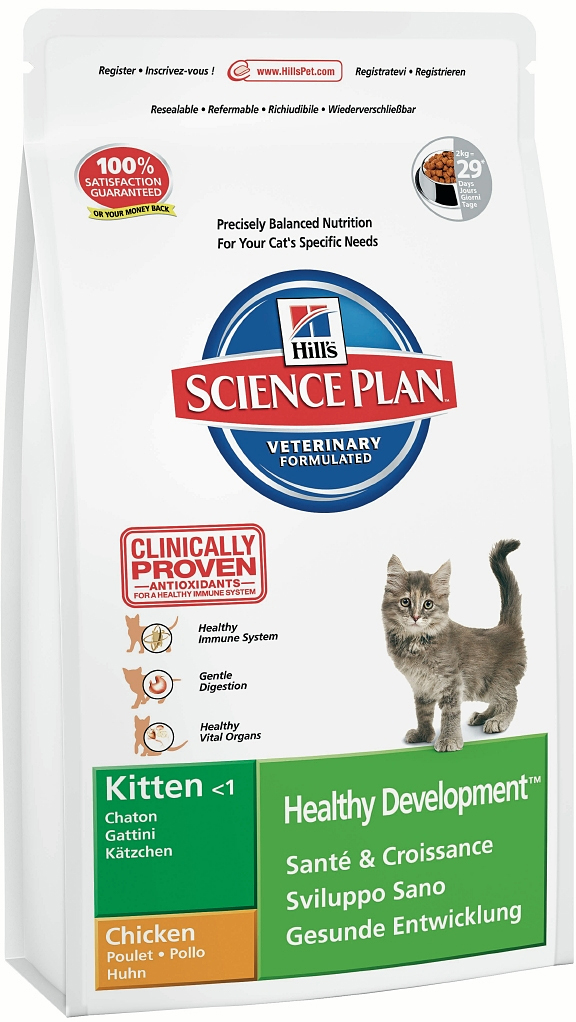 фото Корм сухой Hill's Science Plan Healthy Development для котят до 12 месяцев для гармоничного развития, с курицей, 10 кг