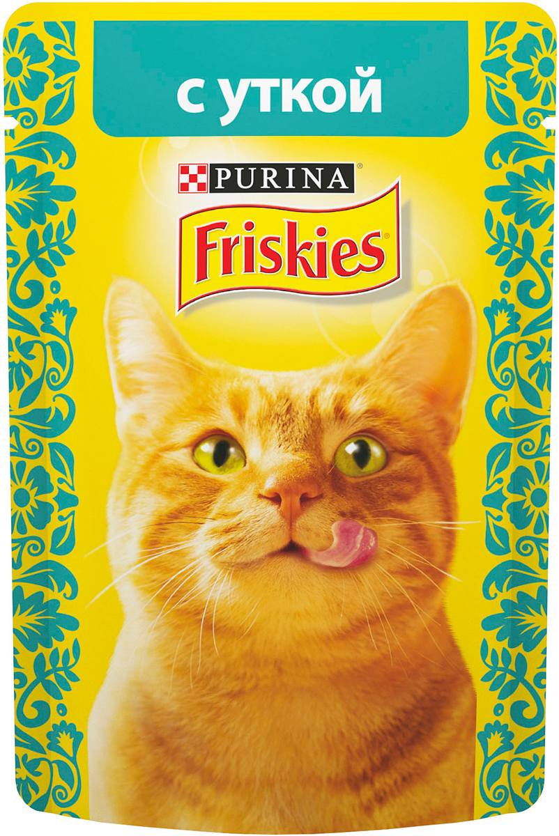 фото Консервы для кошек "Friskies", с уткой, 85 г