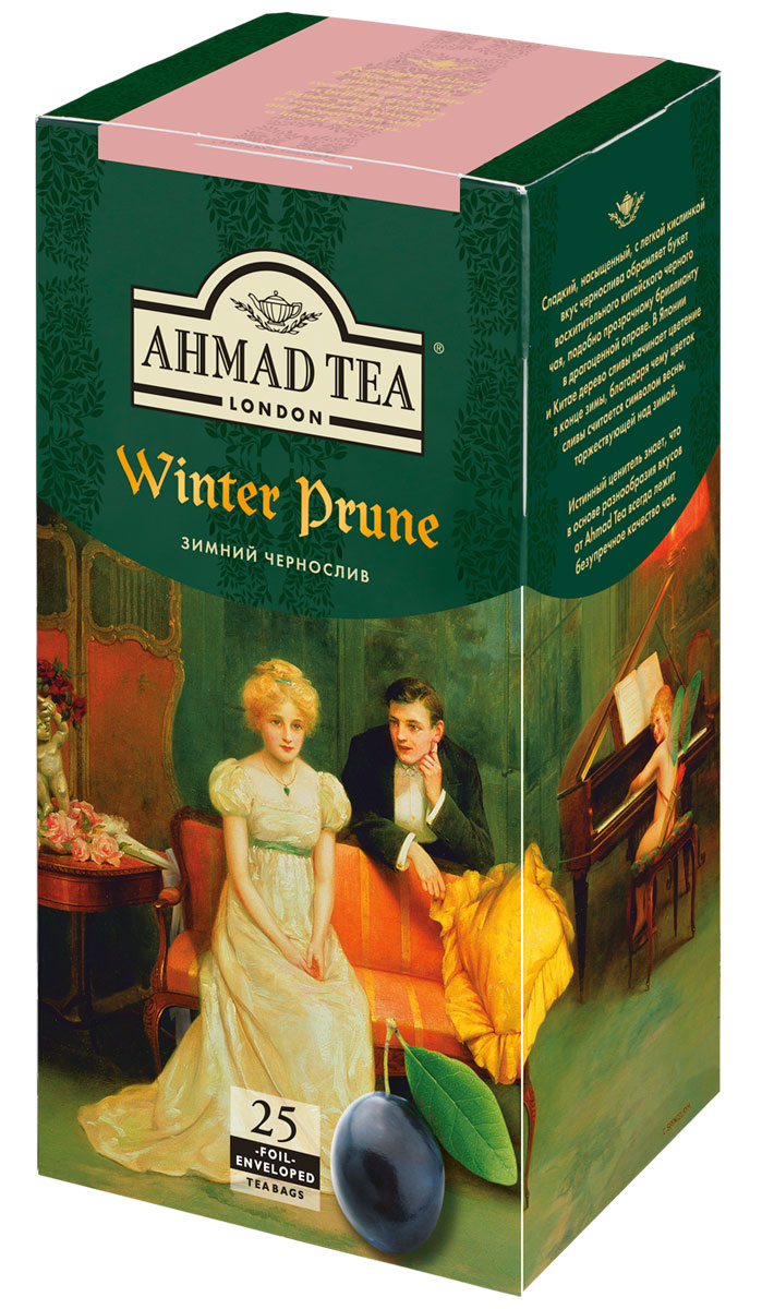 Чай ahmad. Чай черный Ahmad Tea Winter Prune в пакетиках. Чай 