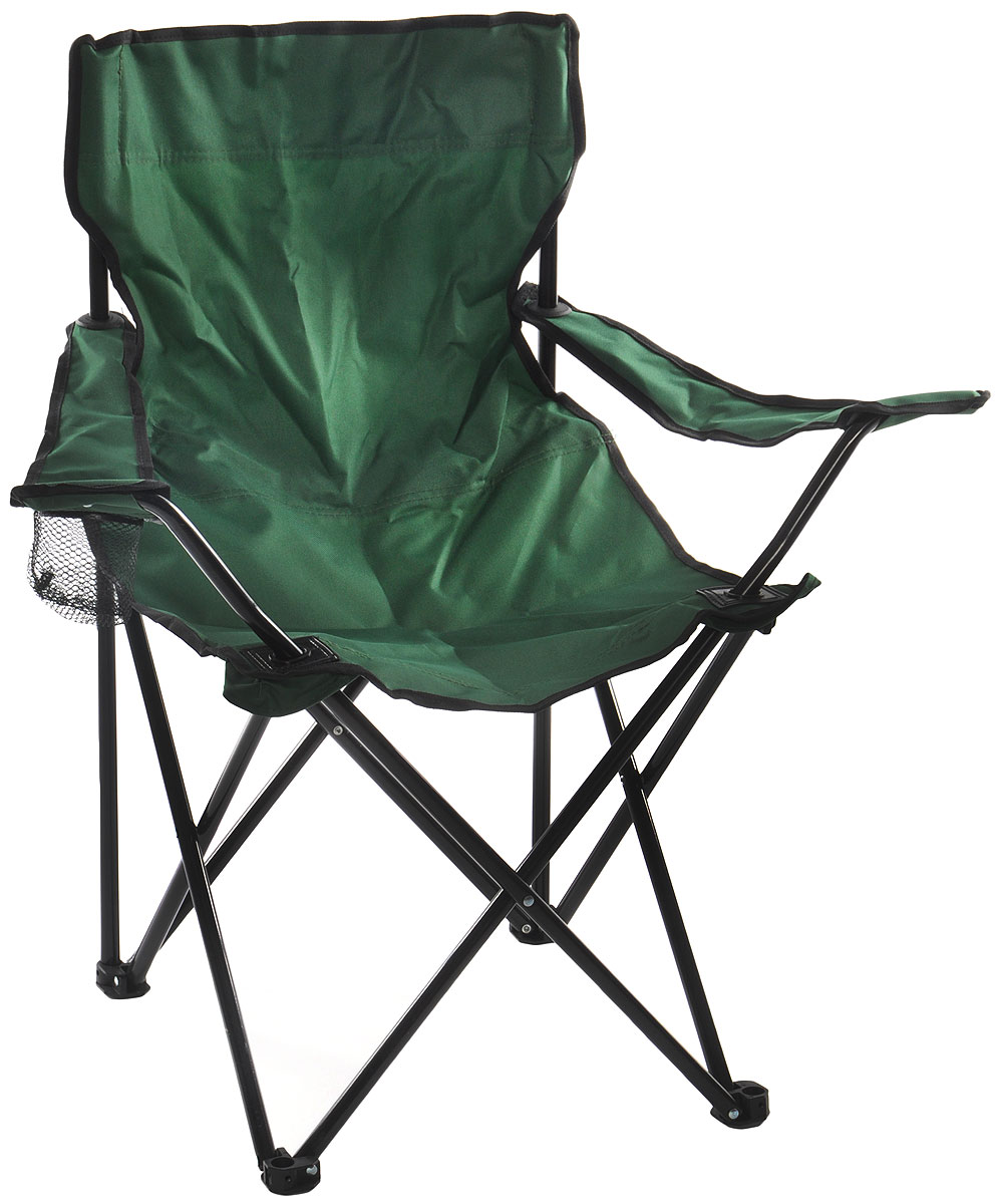 фото Кресло складное "Wildman", с подлокотником, цвет: зеленый, 77 х 50 х 80 см
