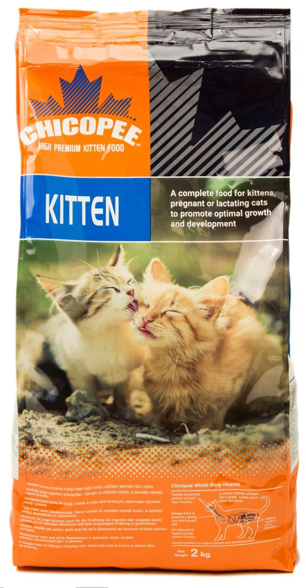 фото Корм сухой Chicopee "Kitten" для котят, с птицей, 2 кг