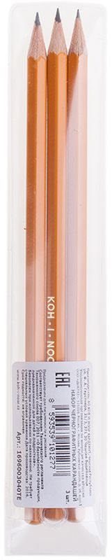 Koh-I-Noor  чернографитных карандашей 3 шт —  в интернет .