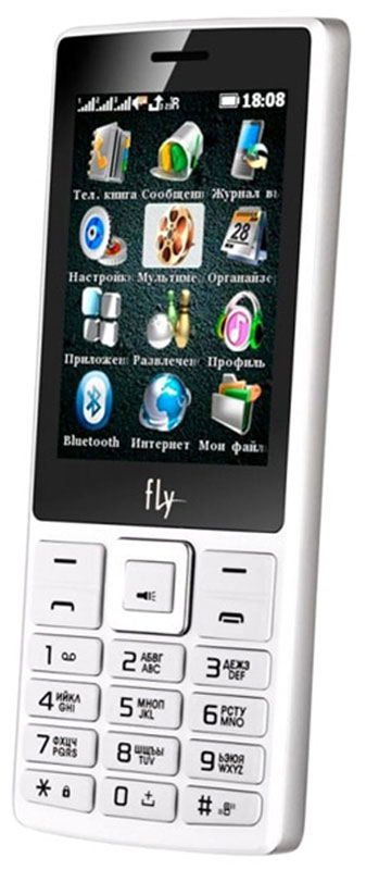 Мобильный телефон Fly TS112, белый