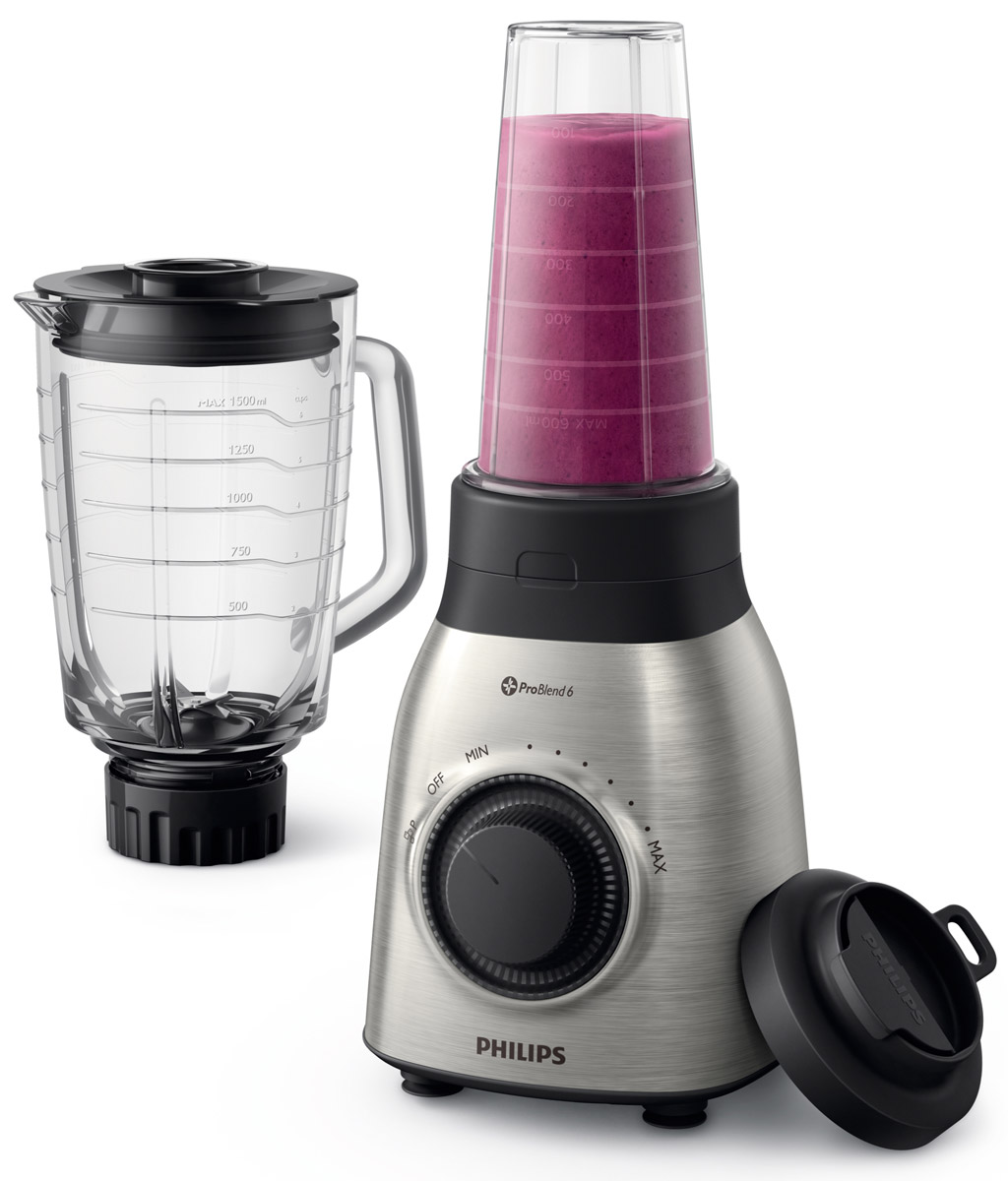 фото Блендер Philips Viva Collection HR3556/00 On the Go, со стаканом