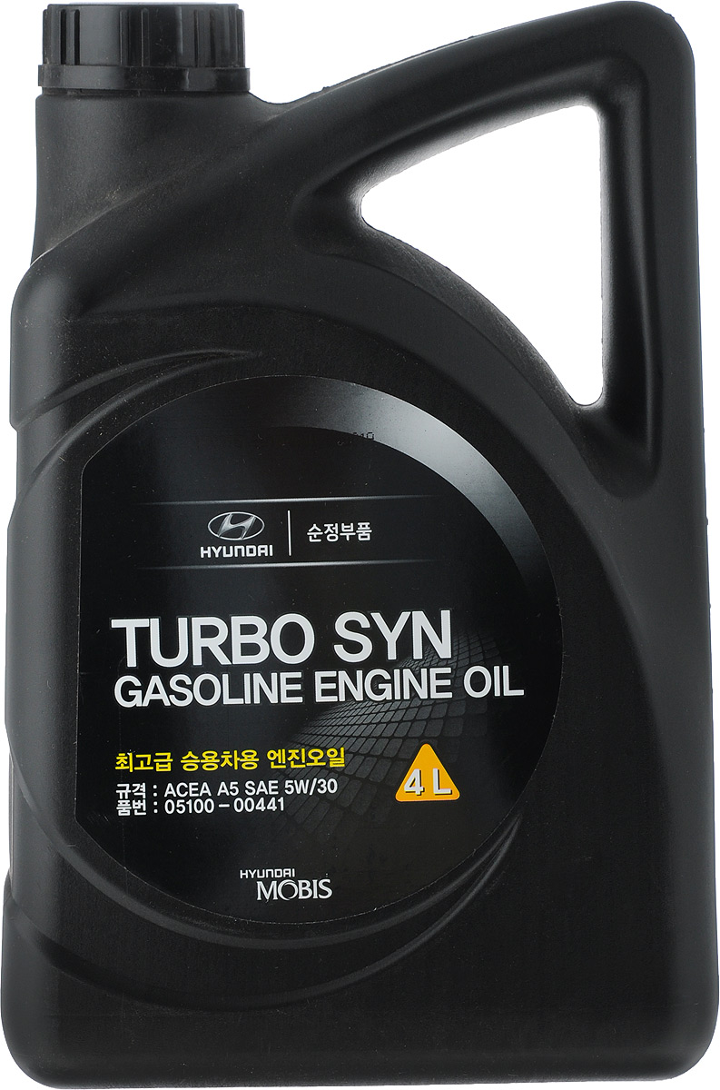 фото Моторное масло Hyundai / KIA "TURBO SYN", SM/GF-4, класс вязкости 5W-30, 4 л Hyundai mobis