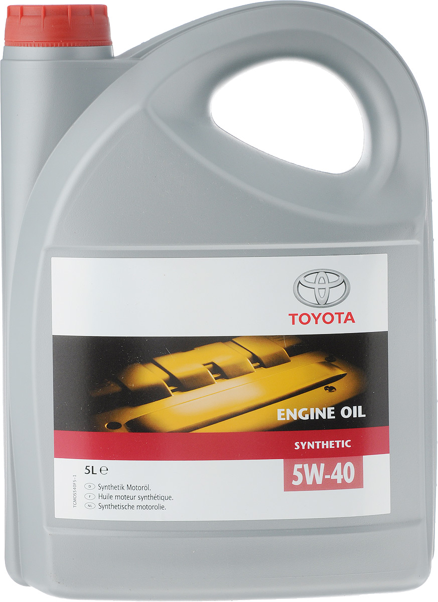 фото Моторное масло Toyota "SAE SM/CF A3/B3/B4", синтетическое, класс вязкости 5W40, 5 л