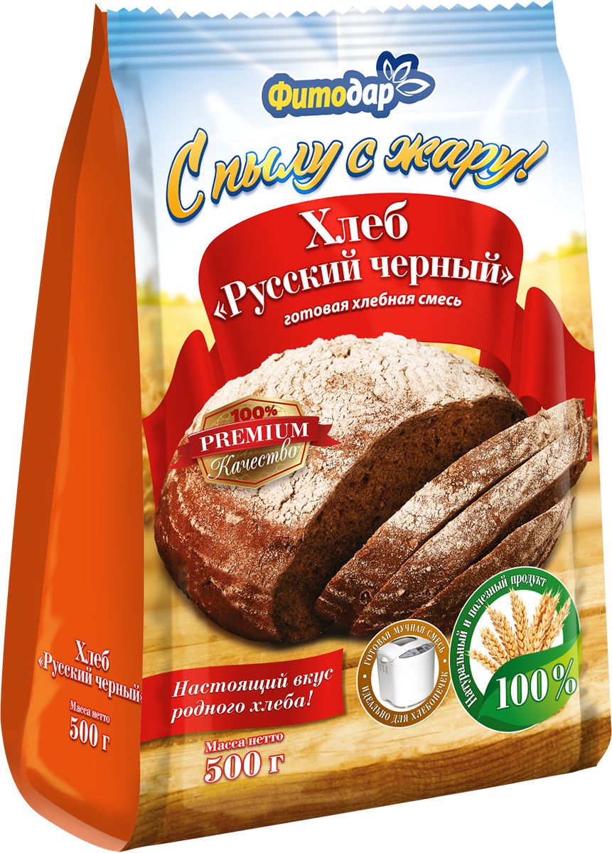 Фитодар хлебная смесь хлеб русский черный, 500 г
