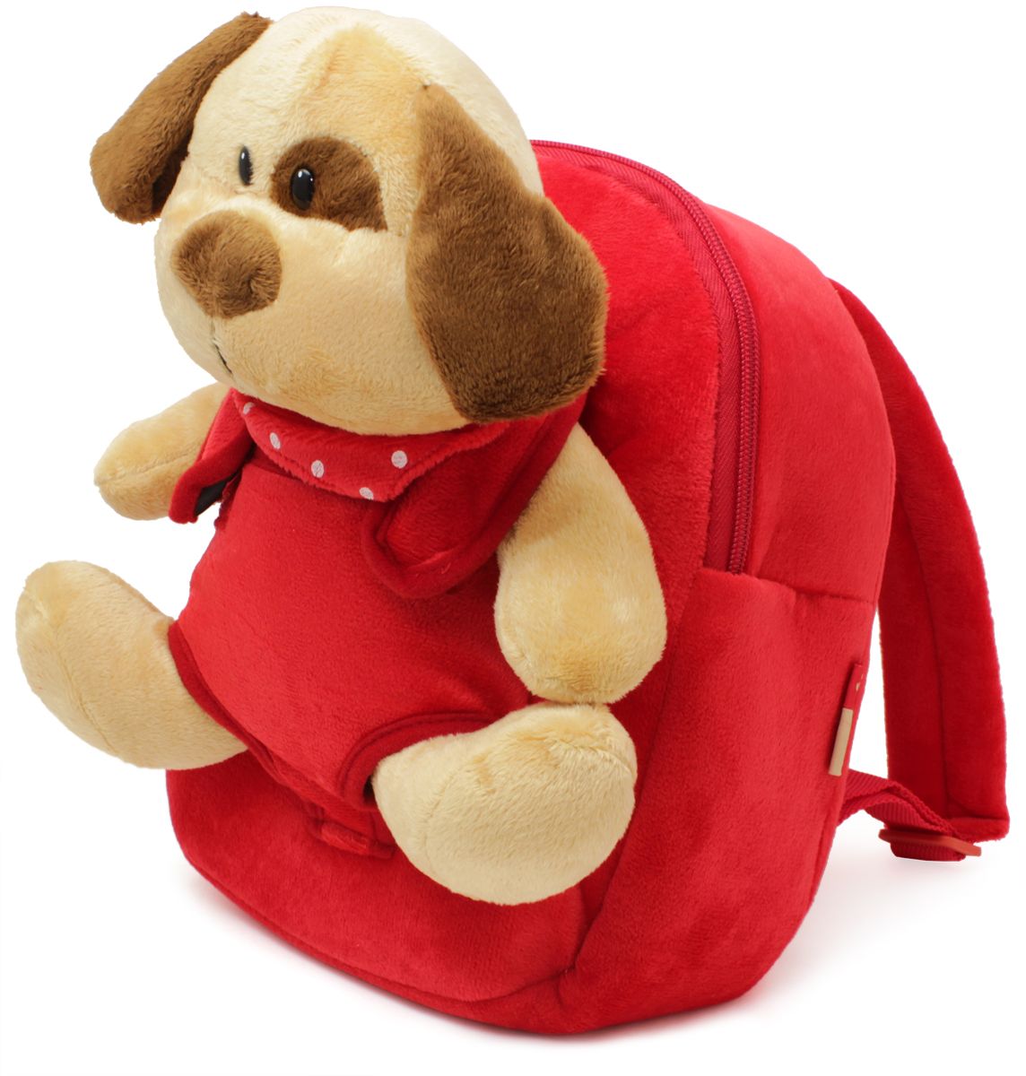 фото Феникс+ Рюкзак детский Плюшевый щенок цвет красный