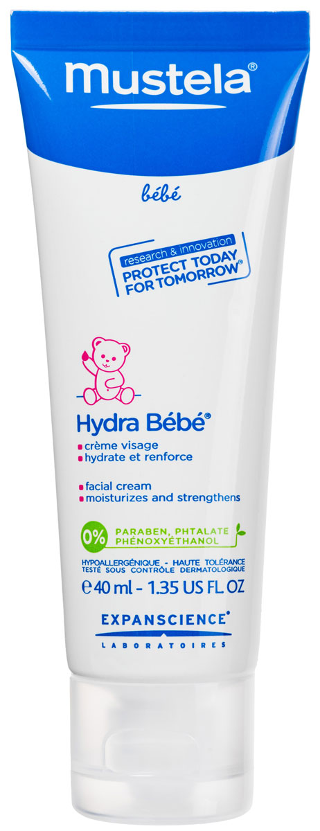 фото Крем для лица Mustela Hydra-Bebe увлажняющий, детский, 40 мл