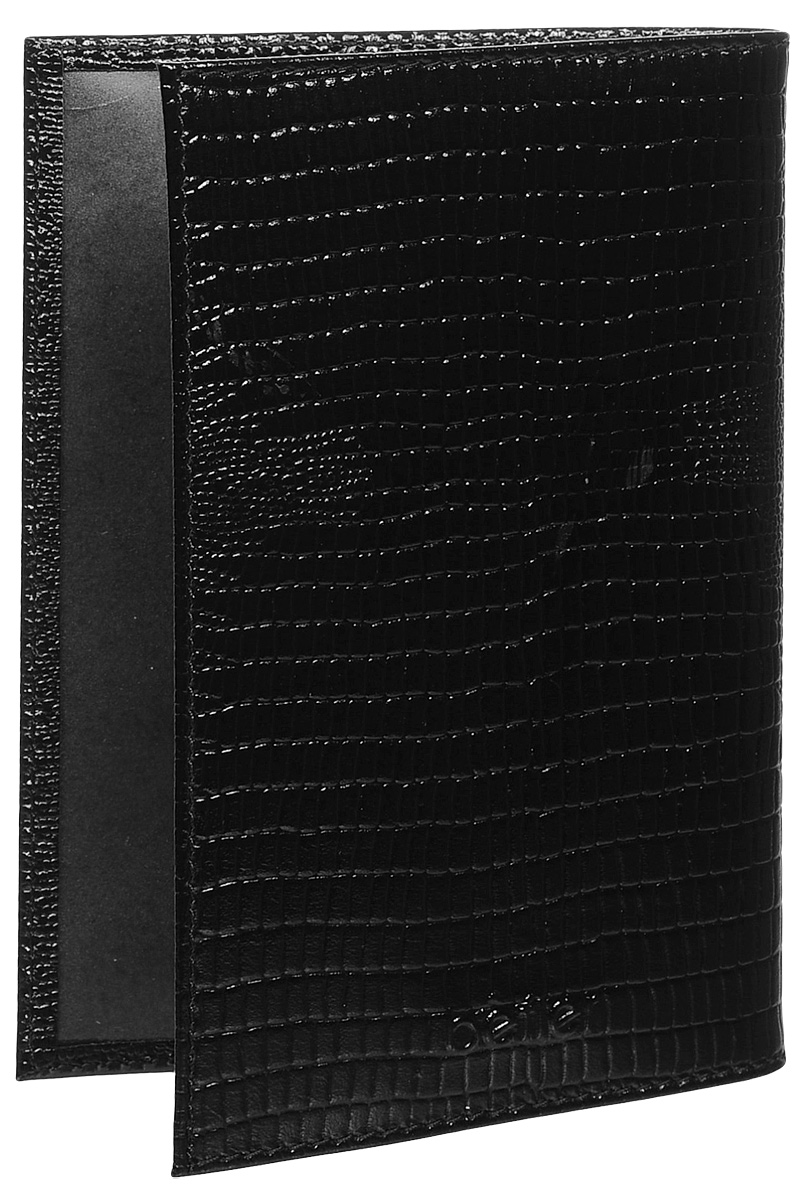 фото Подарочный набор Befler "Ящерица": обложка для паспорта, портмоне, цвет: черный. O.1.-3/PJ.41.-3