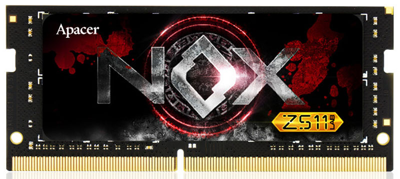 фото Модуль оперативной памяти Apacer NOX SO-DIMM DDR4 8Gb 2400 МГц (ES.08G2T.GEE)