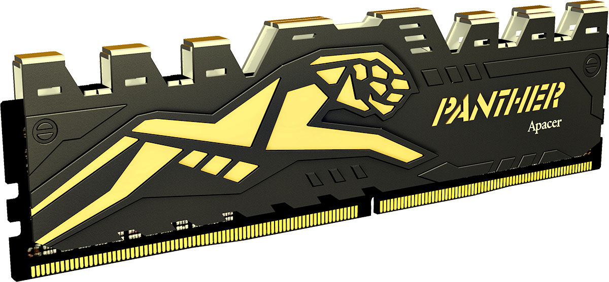 фото Модуль оперативной памяти Apacer Panther Golden DDR4 8Gb 2133 МГц (EK.08G2R.GDC)