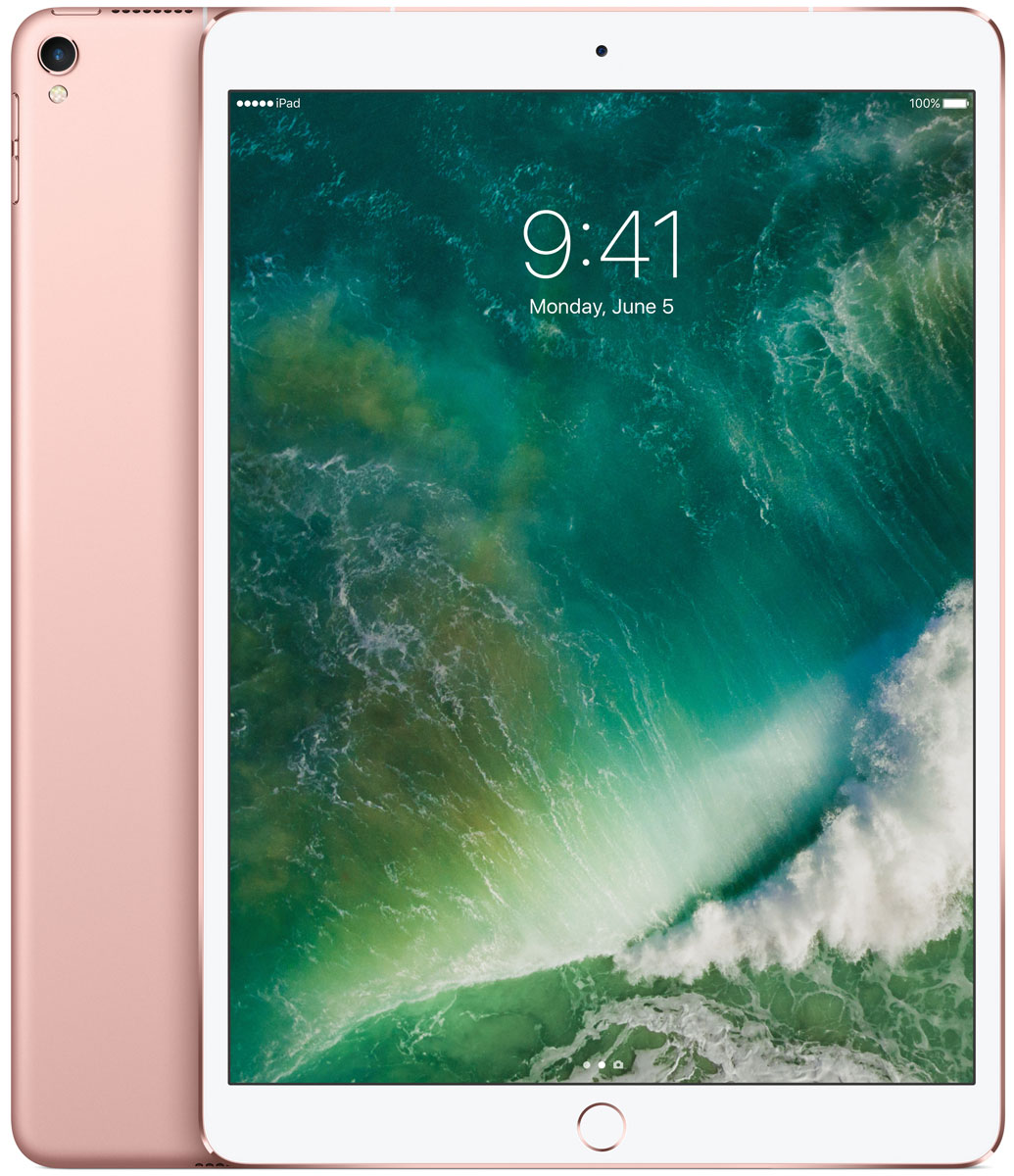 фото Планшет Apple iPad Pro 10.5" Wi-Fi + Cellular (2017), 512 ГБ, розовое золото