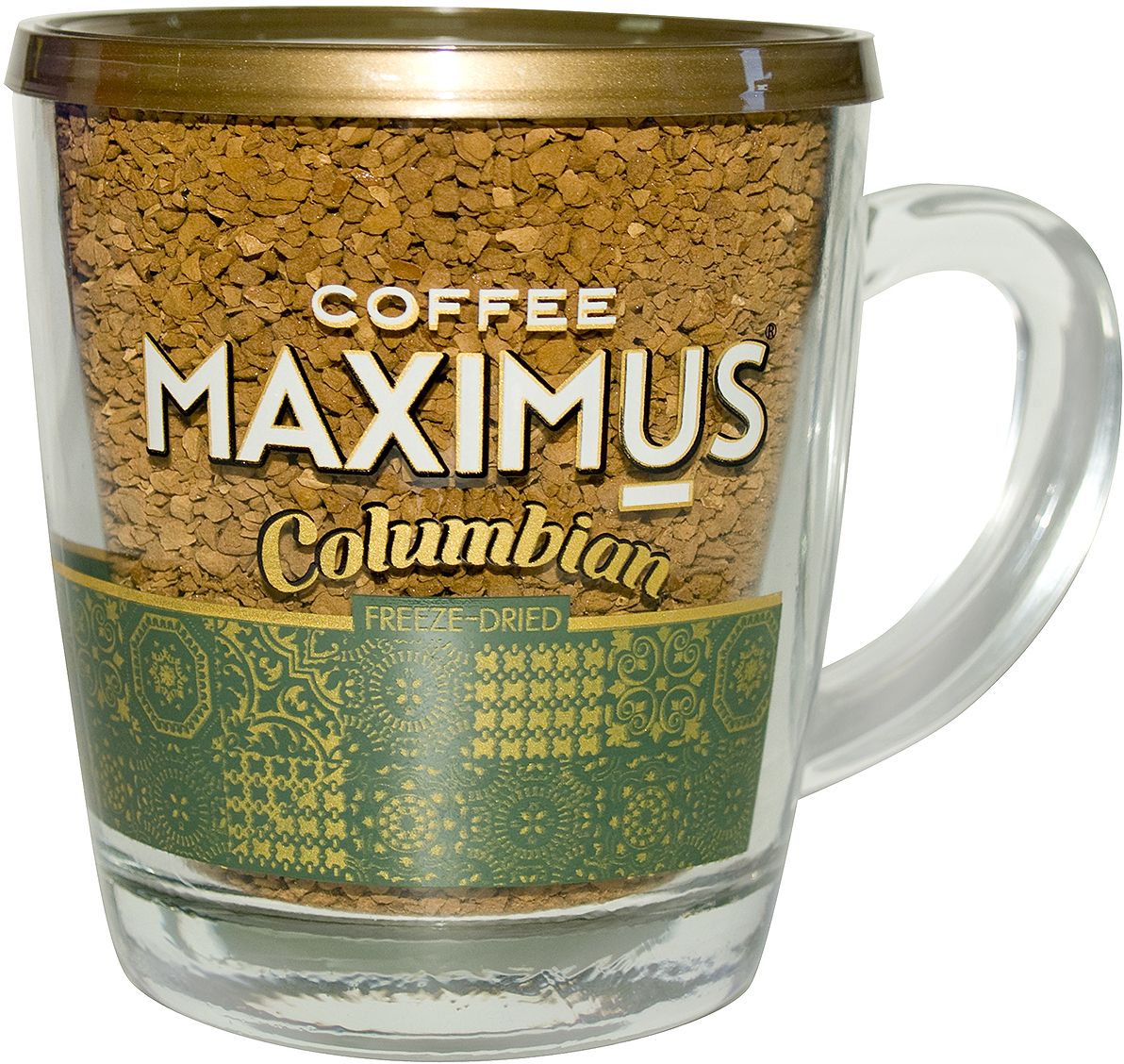 фото Maximus Columbian кофе растворимый в стеклянной кружке, 70 г