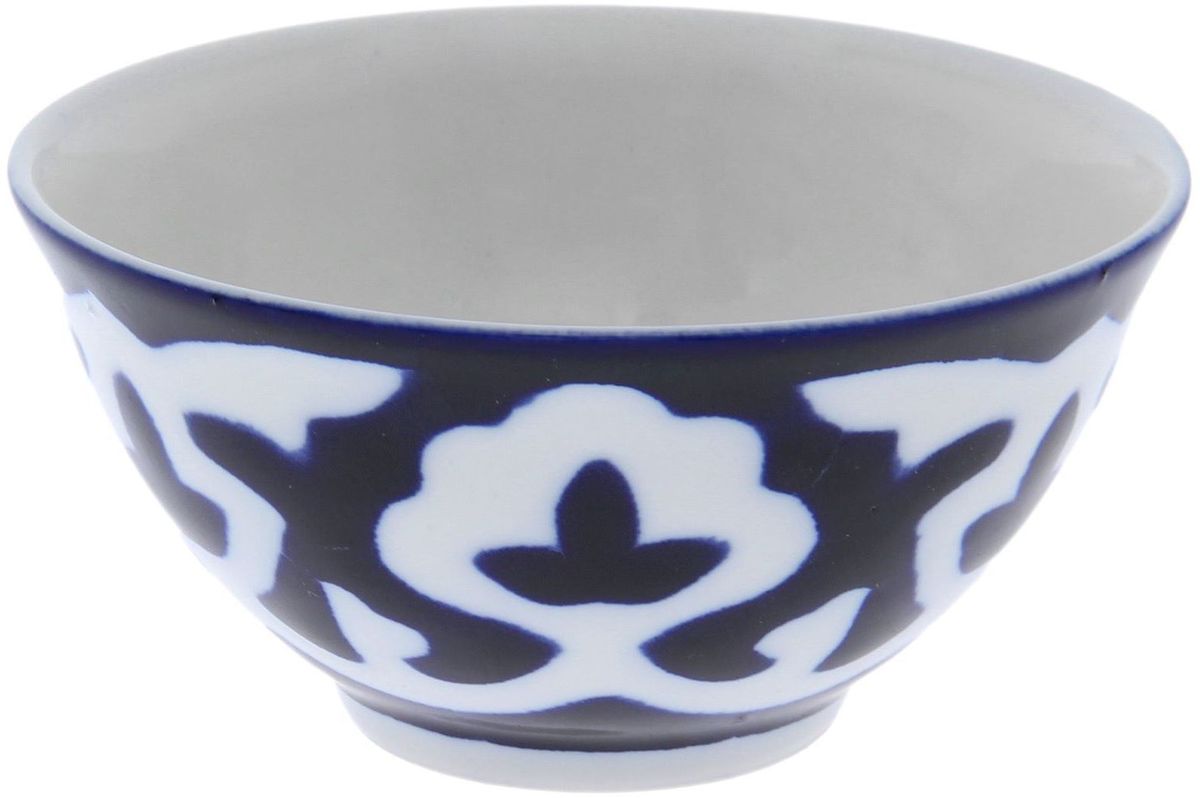 фото Пиала Turon Porcelain "Пахта", цвет: синий, белый, 200 мл