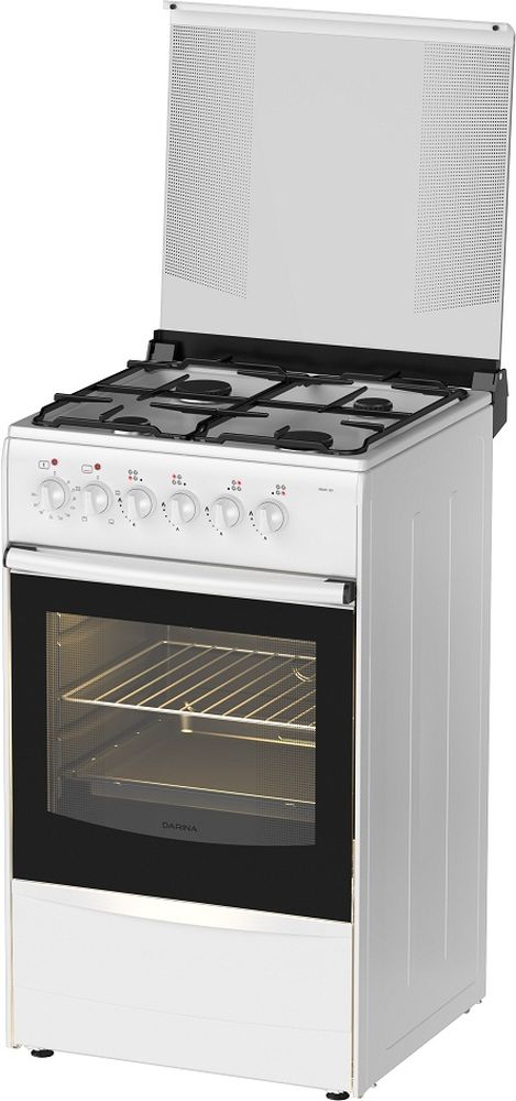 ПлитаDarina1BКM441301W,White,комбинированная