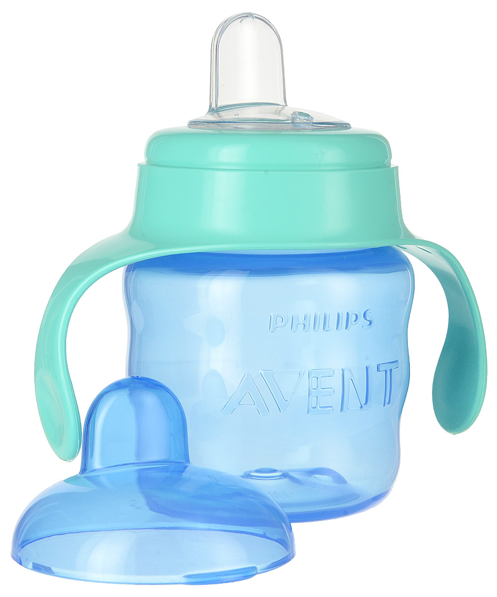 фото Philips Avent Чашка-поильник Comfort от 6 месяцев цвет синий мятный 200 мл SCF551/00