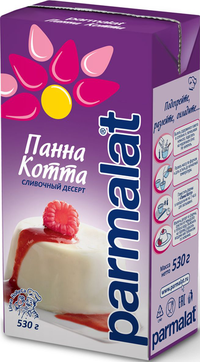 Parmalat Панна Котта сливочный десерт, 530 г