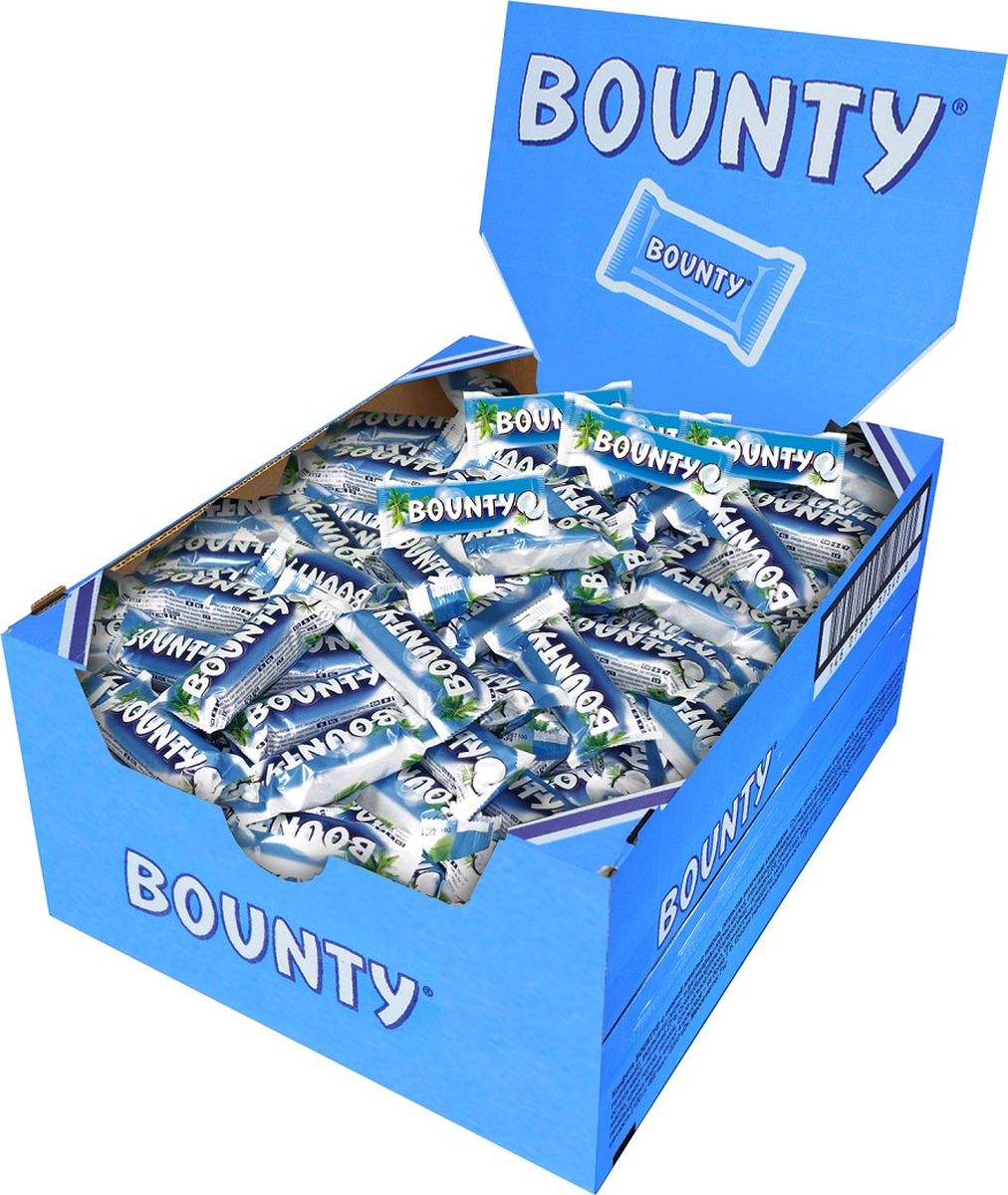 фото Bounty Minis шоколадный батончик, 3 кг