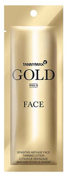 Tannymaxx Крем-ускоритель для загара лица, шеи и зоны декольте Gold 999,9 Ultra Sensitive Face Care, с Anti-age эффектом, 7 мл
