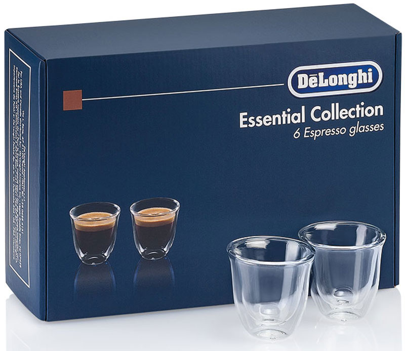 фото DeLonghi Espresso Glasses Set чашки, 6 шт