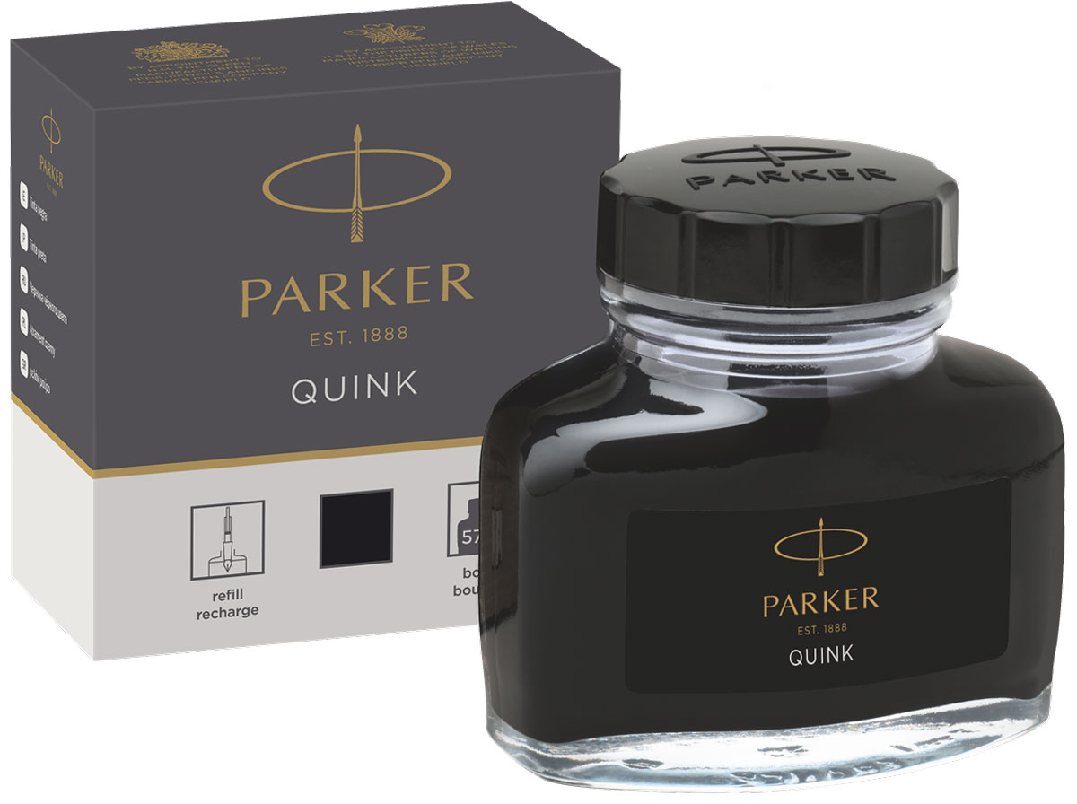 фото Parker Чернила для перьевых ручек Quink цвет черный