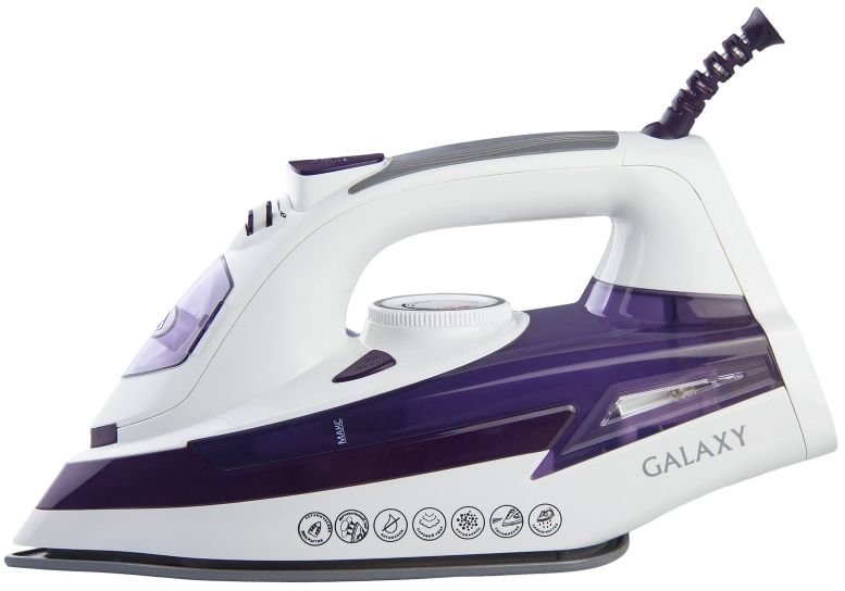 Утюг Galaxy GL 6106, White Purple Утюг Galaxy GL 6106, White Purple
