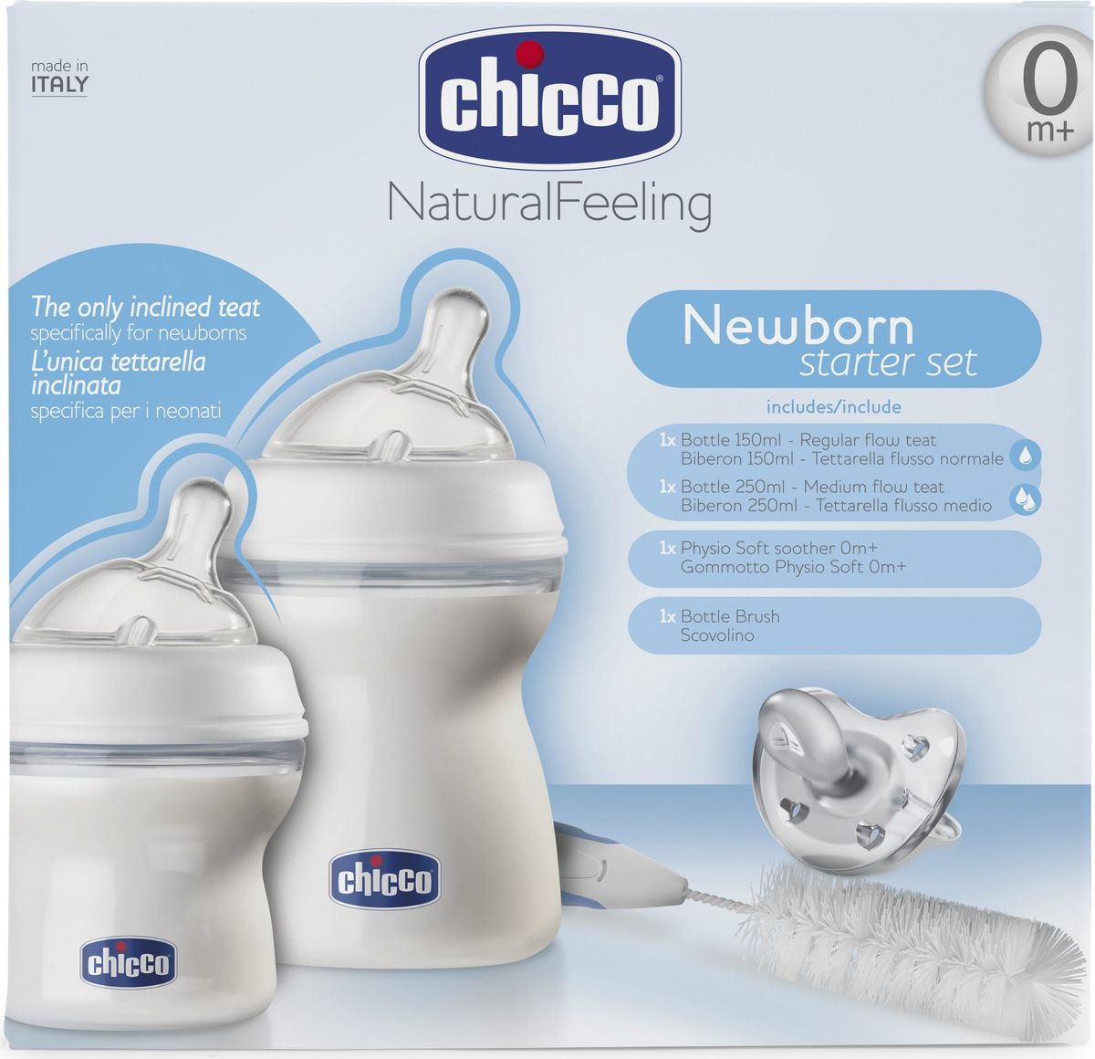 фото Chicco Набор для кормления Natural Feeling 3 предмета