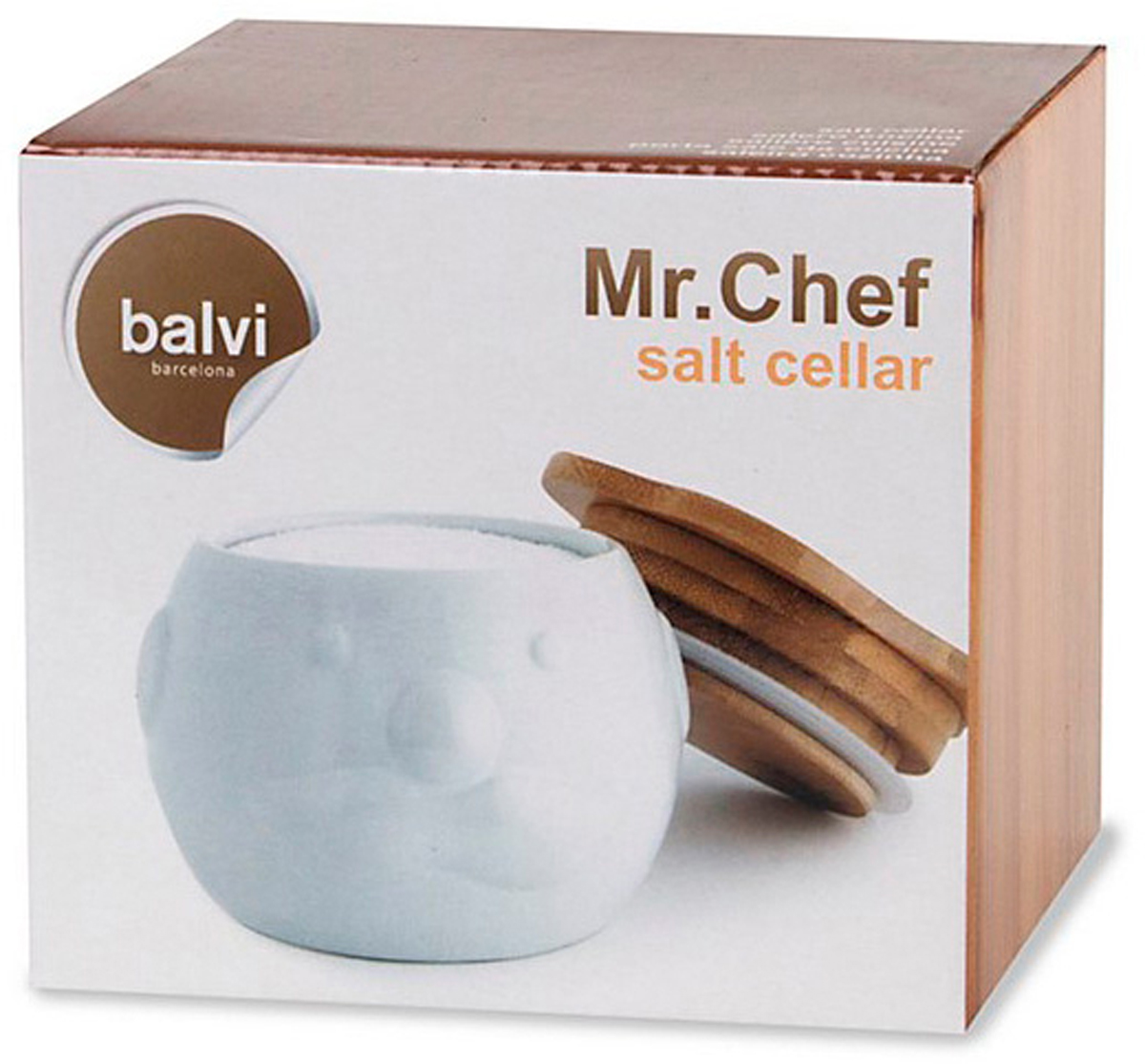 фото Солонка Balvi "Mr. Chef", цвет: белый