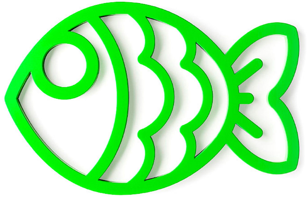 фото Подставка под горячее Balvi Fish, зеленый