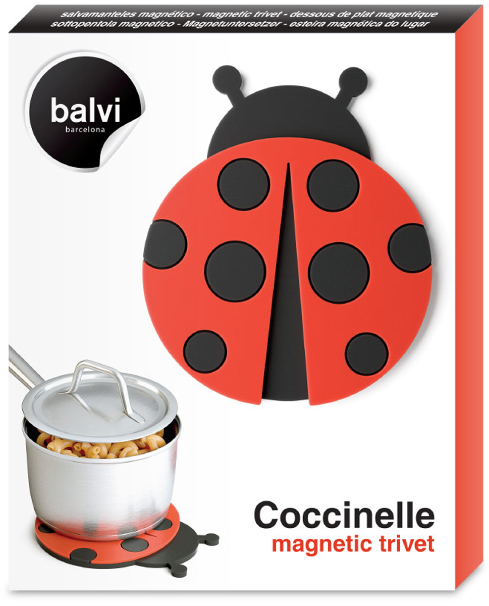 фото Подставка под горячее Balvi "Coccinelle", магнитная, цвет: красный