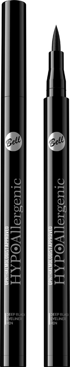 фото Bell Hypoallergenic Подводка-фломастер интенсивно маскирующая Deep Black Eyeliner Pen, 62 мл