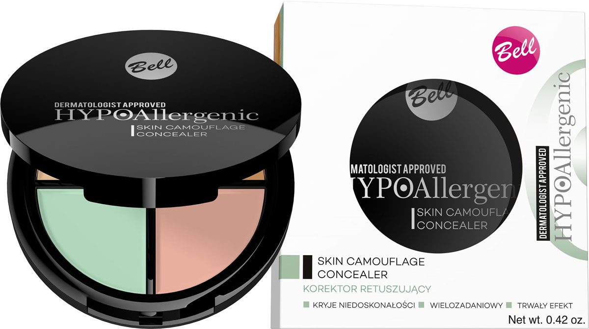 фото Bell Hypoallergenic Корректор ретуширующий гипоаллергенный Skin Camouflage Concealer, Тон №01