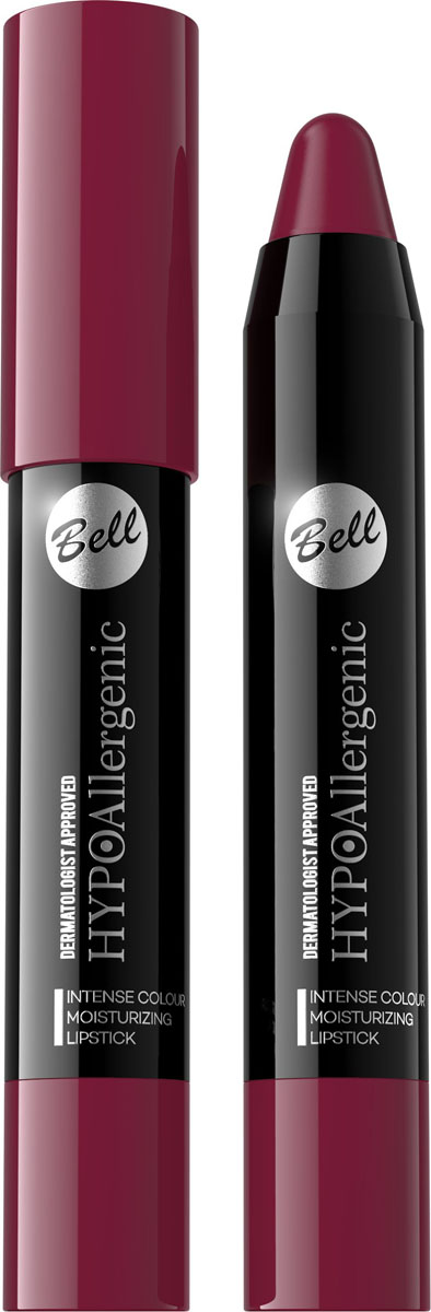 Bell Hypoallergenic Помада-карандаш для губ Intense Colour Moisturizing Lipstick, Тон №02
