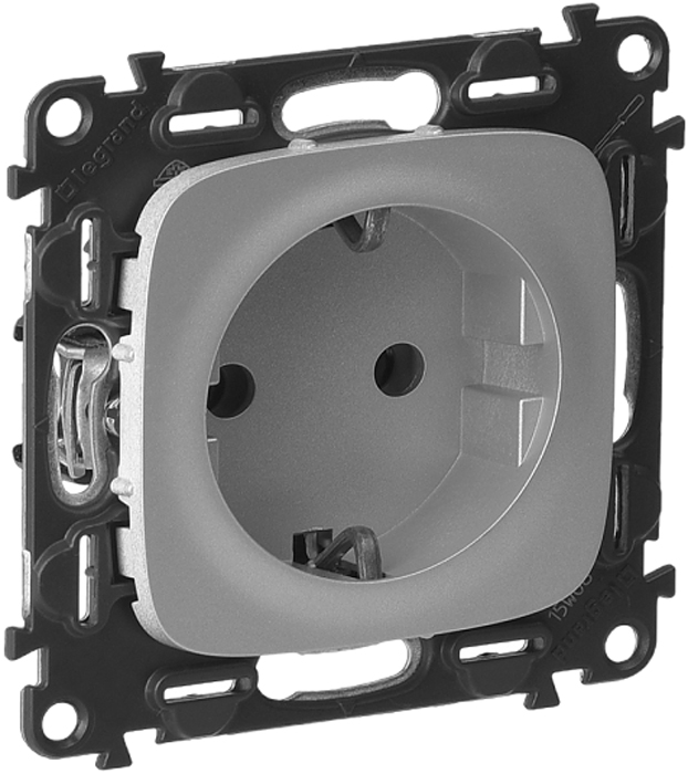 Розетка одинарная Legrand \"Valena Allure Diy\", с заземлением, цвет ...