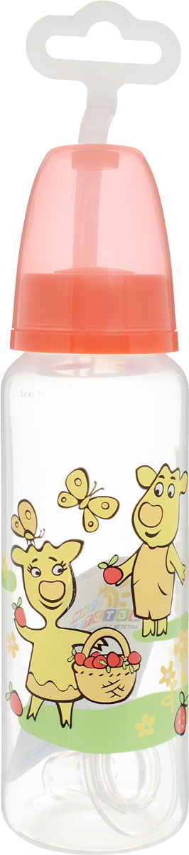 фото Мир детства Бутылочка для кормления с силиконовой соской от 0 месяцев 250 мл, в ассортименте