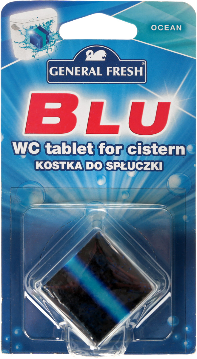 фото Очиститель-освежитель General Fresh "WC. Blu", для смывного бачка, квадрат, 1 х 50 г. 545010