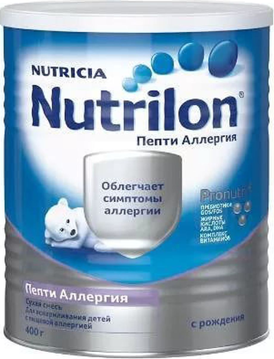 Nutrilon Пепти Аллергия специальная смесь PronutriPlus, с рождения, 400 г gos