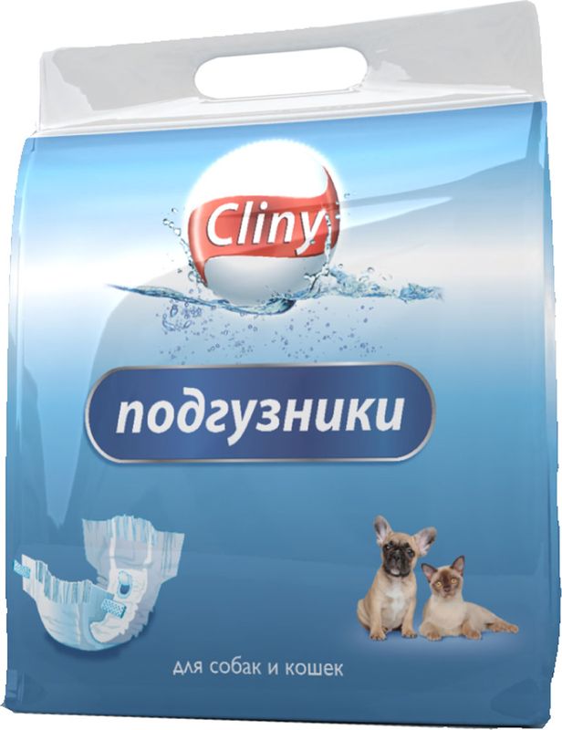 фото Подгузники для домашних животных "Cliny", 7 шт. Размер XL