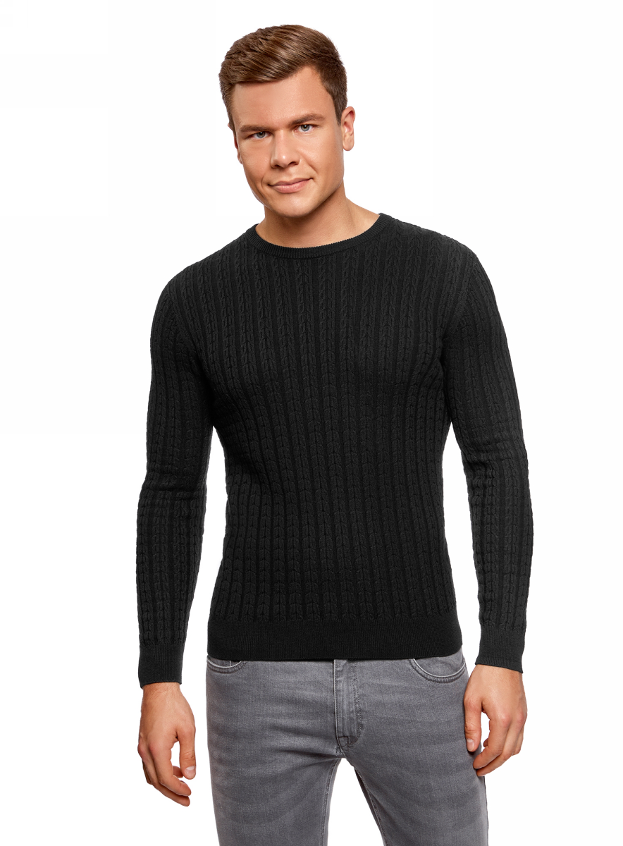 Черный свитер мужской